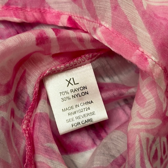 NWT Grand & Greene pink tunic top shirt size XL - Picture 16 of 16